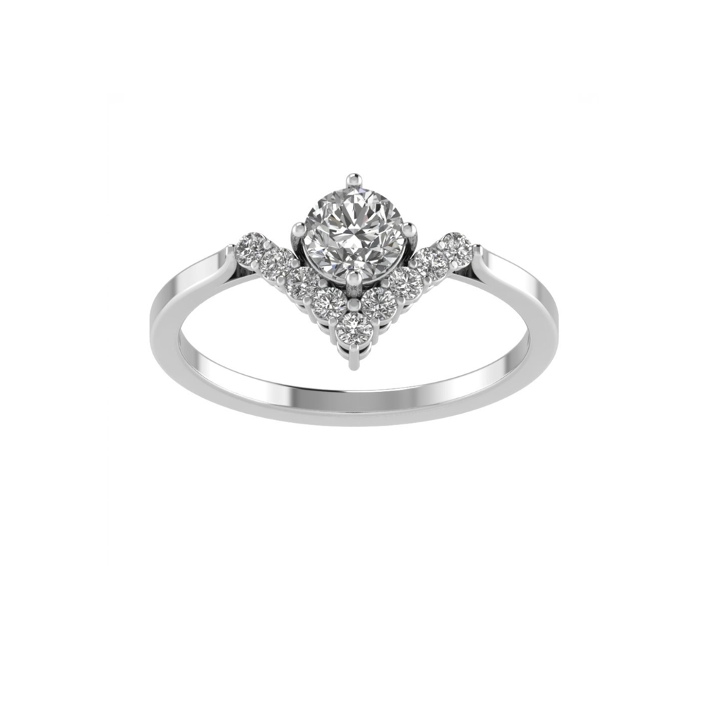 Solar V Shaped Wedding Set - WR2052/I